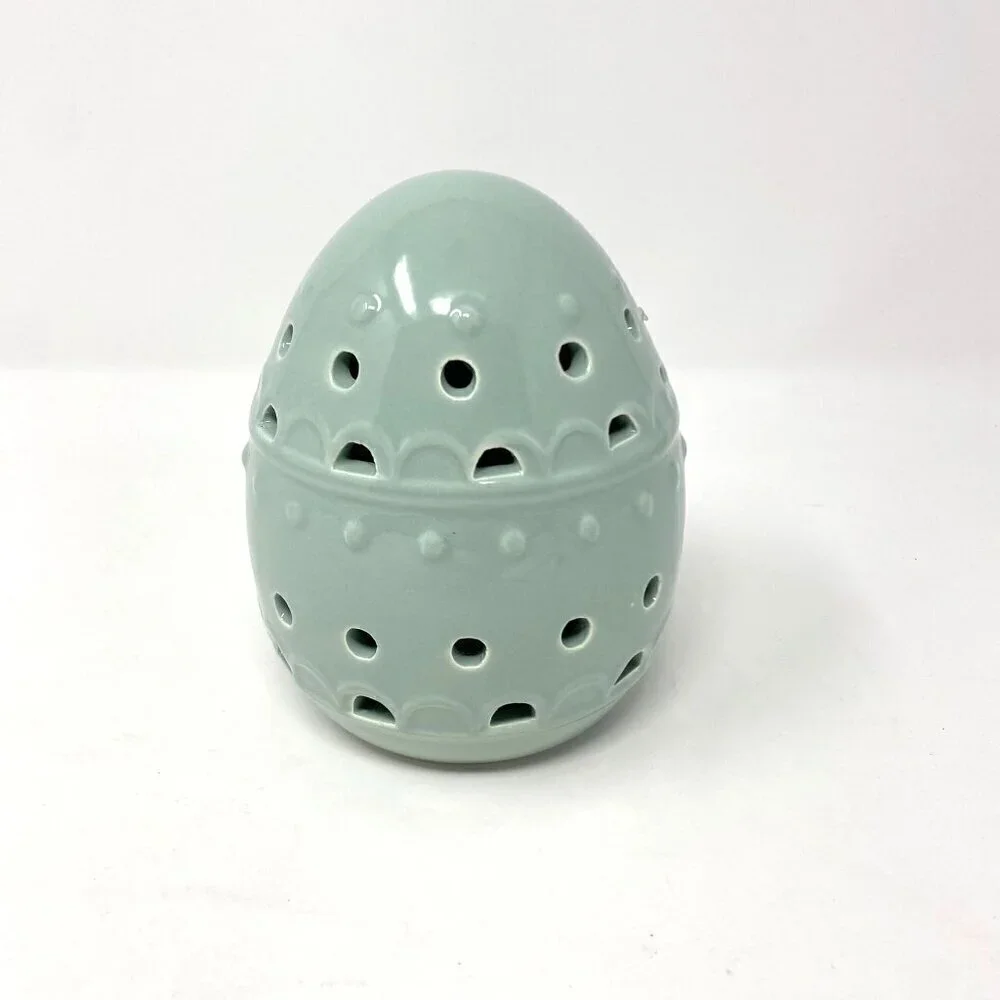 Target Decorative Green Ceramic Light Up Easter Egg